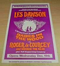 Les Dawson Roger de Courcey Nookie The Bear Birmingham Theatre Panto Flyer 1979