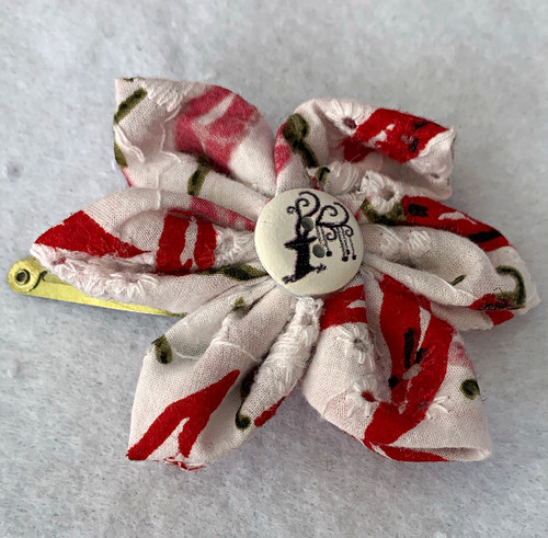 Handcrafted flower hair clip
