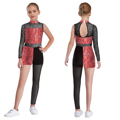 Girls animal print - print, leotard