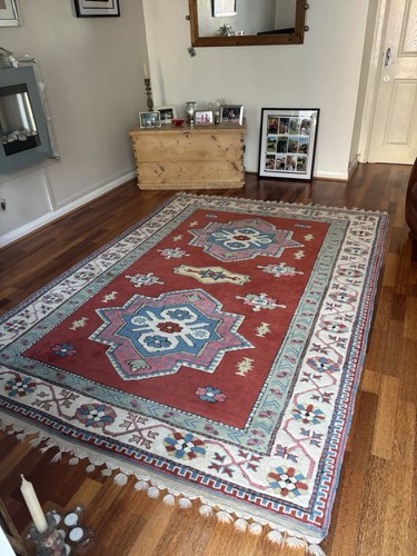 Turkish wool geometric area - turkish,