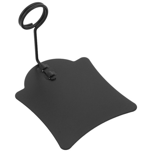 Black metal label - metal, holder