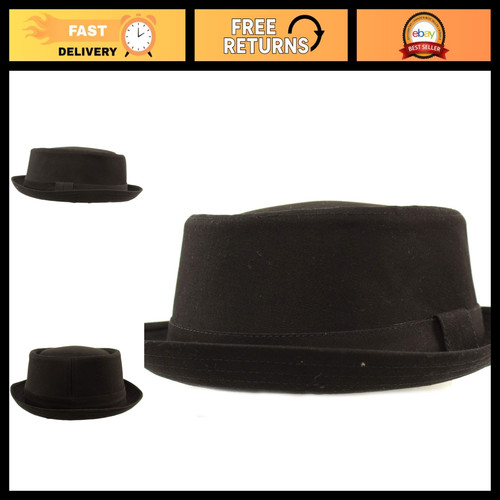 Men cotton porkpie - cotton, boater