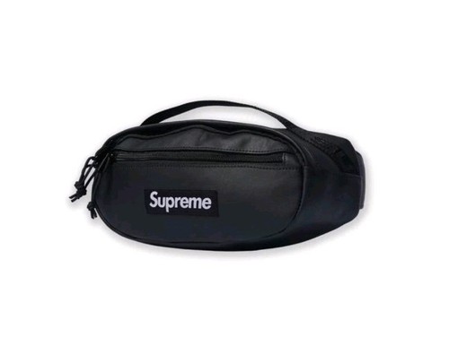 Supreme leather waist bag - waist,