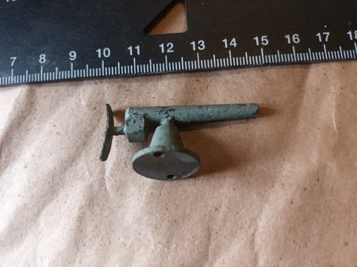 Cast brass model battleship