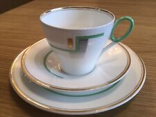 STUNNING ART DECO SHELLEY TEA TRIO  BLOCKS AND LINES OXFORD