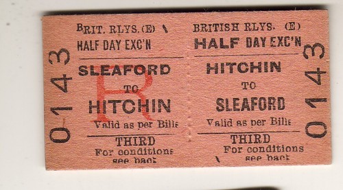 Railway ticket hitchin - br(e),