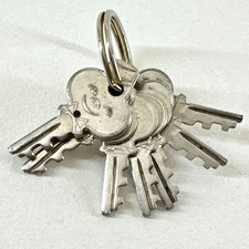 8x Vintage American Tourister Luggage Keys Set Metal Suitcase Replacement Spares