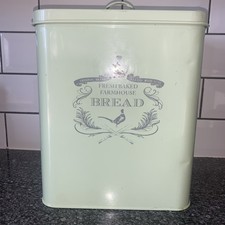 Bread Bin Sage Green Enamel