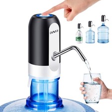 Portable USB Rechargeable Water Bottle Pump - 5 Gallon Capacity with Adapters