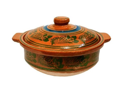 Clay pot handi cooking - clay,