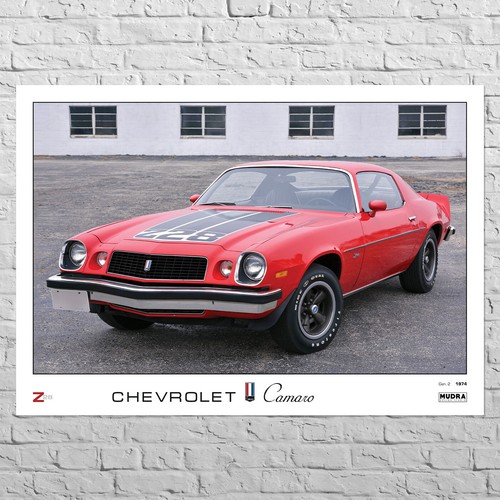 Poster chevrolet camaro gen - chevrolet,
