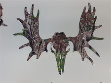 Camo Moose Skull Vinyl Decal