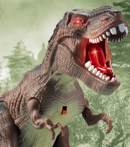 Electric walking dinosaur toy - walking,