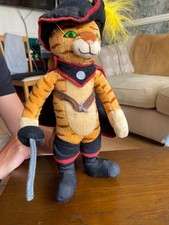 ~ Rare ~ Puss In Boots 16" Plush / Soft Toy ~ Shrek 4-D ~ 2015 ~ Dreamworks ~