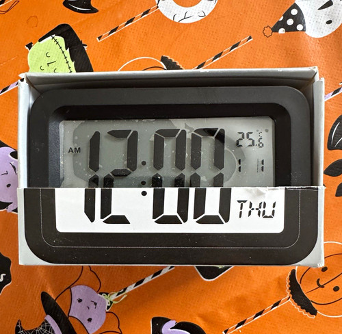 Asda digital alarm clock black - digital,