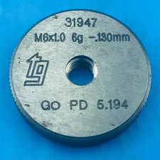 M6 x 1 Go Screw Thread Ring Gauge (1464)
