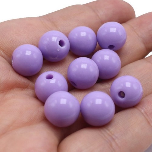 Large bubblegum acrylic beads - bubblegum,