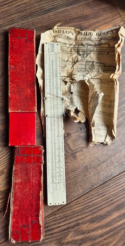 British simplon slide rule - british, &
