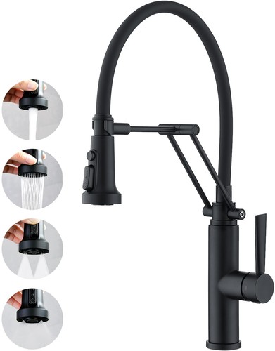 Kitchen faucet with - 4, water