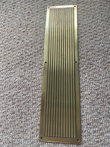 Brass finger plate push door - brass,