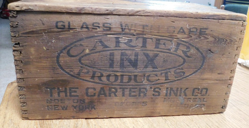 Vintage wooden carter ink - carter,