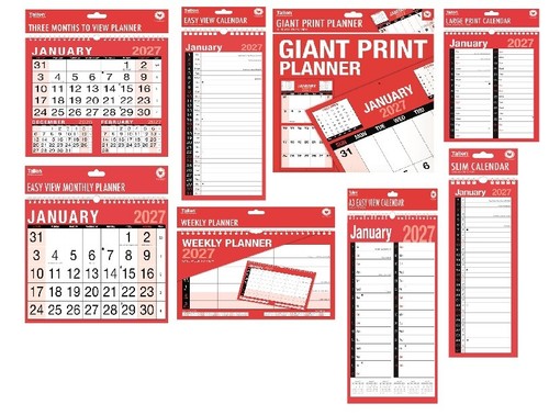 2027 wall calendar slim - 2027, a4
