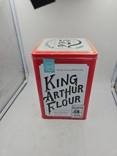 RARE VINTAGE KING ARTHUR FLOUR TIN CELEBRATING 225 YEARS.  FARM HOUSE