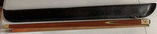 Vintage Riley Snooker Cue. 2 Piece. 145cm Long 9mm Tip. With Soft Case. 481g.