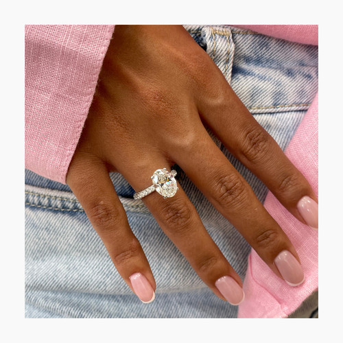 Diamond ring oval vs1 igi - ring, e