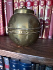 liptons empire decorative   BRASS  TEA CADDY