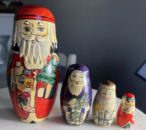 Vtg russian nesting santa - vtg,