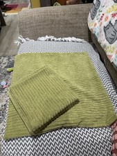 Brand New Harry Corry Green Cord Cushion Covers 50x50cm - Three Covers