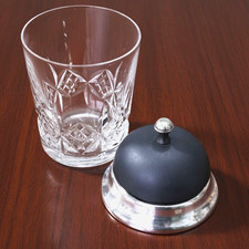 Call Reception Concierge Counter Service Bell Antique Sterling Silver Mounted