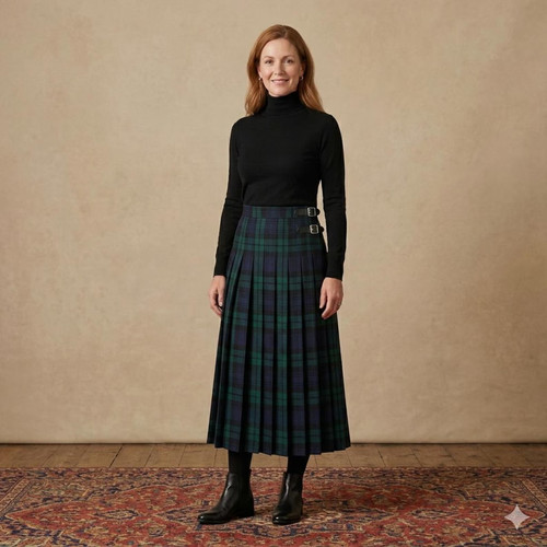 Black watch tartan - watch, hostess