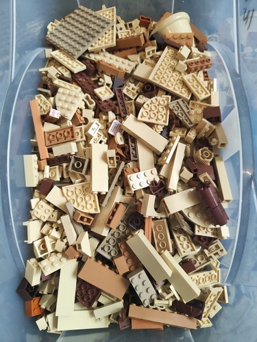 Lego brown beige 1kg - brown,