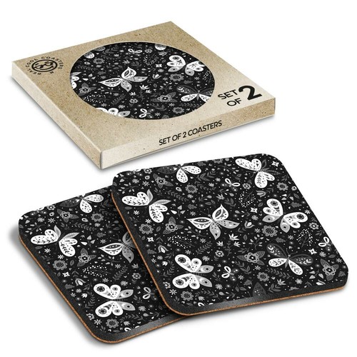Boxed square coasters - 2, x