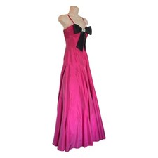 Strapless Pink Taffeta Red