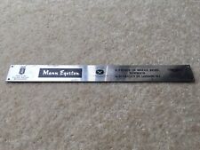 1970s MANN EGERTON OFFICIAL R.R.&BENTLEY RETAILERS NORWICH&LONDON ADV SCUFFPLATE