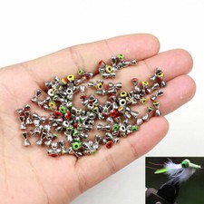 10-100pcs Dumbbell Eyes Fly Tying Materials Realistic for Crafts Spinner Flies