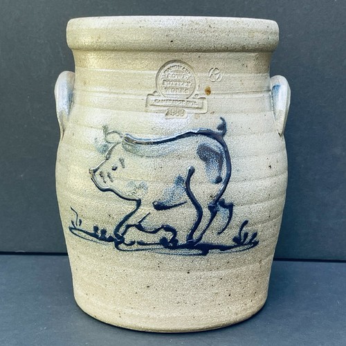 Rowe pottery salt fired - salt, 7.5"
