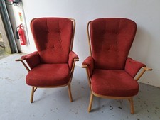 Pair of Ercol Highback