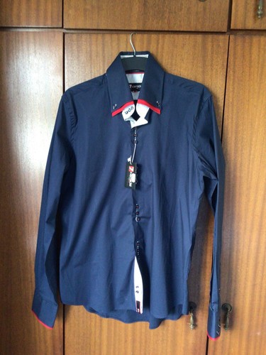 Men italian shirt navy - italian,