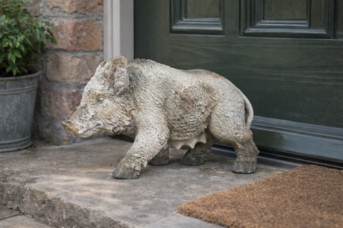 Rustic outdoor boar - boar, ornament