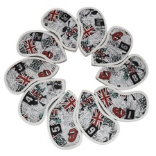 10-Pack Red Lettered Skull