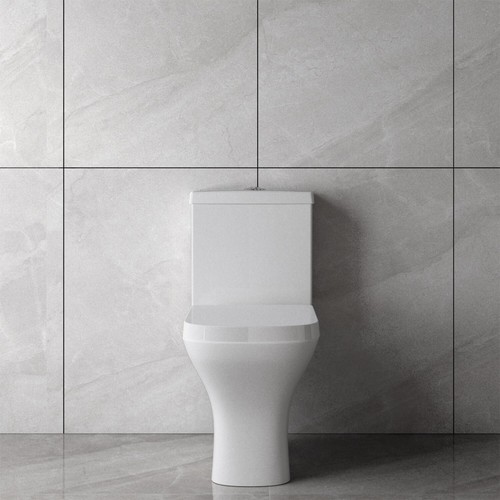 Square close coupled - square, toilet