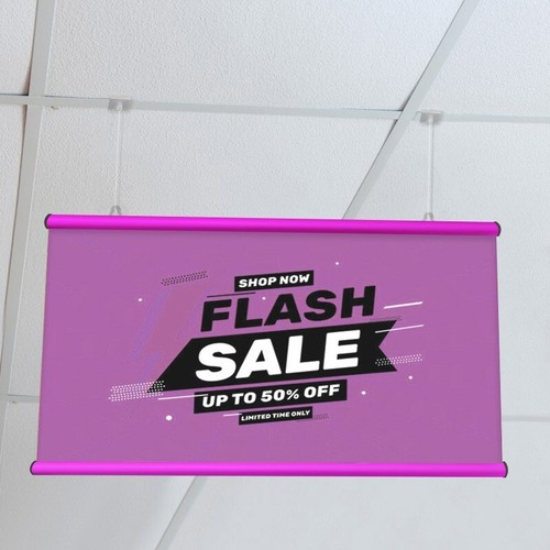 Pink aluminium poster - a1,