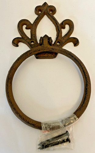 Cast iron towel - ring, hanger