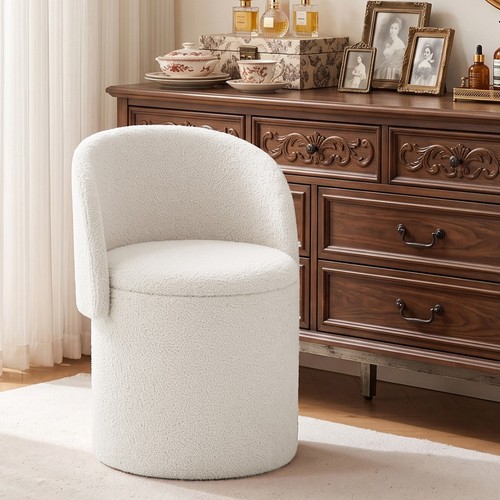 Round storage ottoman - round,