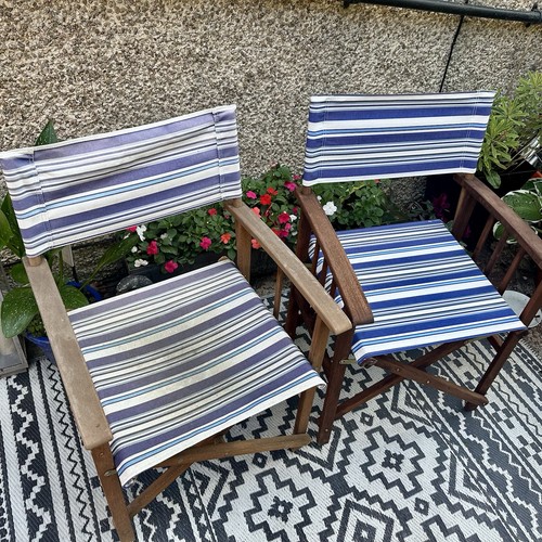 Pair vintage blue - pair, &