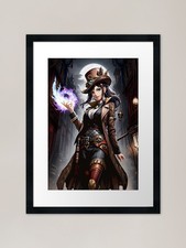 Steampunk magician Framed Art